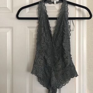 Sexy Lace bodysuit/ lingerie with open back